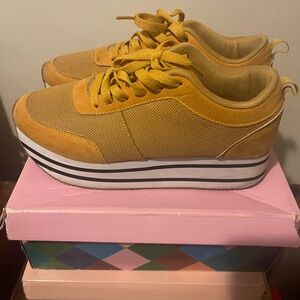 Shoe Republic LA Mustard Sneakers